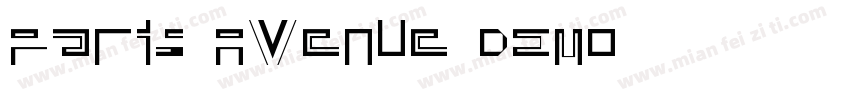 Paris Avenue DEMO字体转换